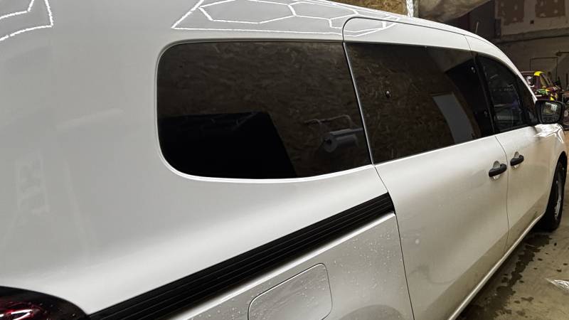 vitres teintées sur un utilitaire