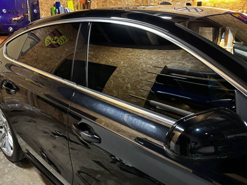 vitres teintées sur audi a5 dans le var